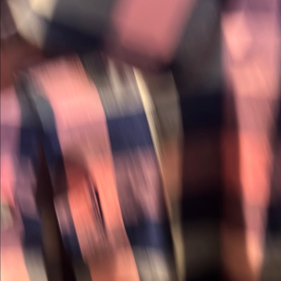 Express Casual Button Down Shirt in Pink and Blue Plaid - Picture 2 of 4